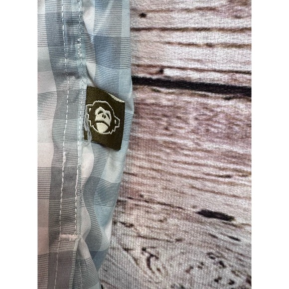 Howler Bros Men's XL Pearl Snap‎ Blue Plaid Long Sleeve Shirt Vented Fishing - Picture 7 of 9